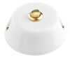 Rame Amica line - button with brass-plated porcelain key