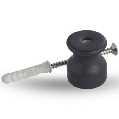 Simplex - aislador con tornillos de porcelana negra