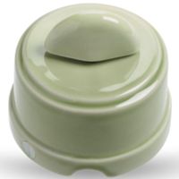 Simplex - botón de porcelana verde
