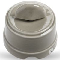 Simplex - botón de porcelana gris paloma