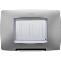 Gewiss GW16703VTN Chorus - placca 3 moduli autoportante titanio