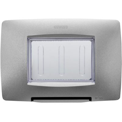 Gewiss GW16703VTN Chorus - placca 3 moduli autoportante titanio