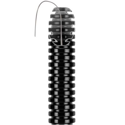 Gewiss DX15120R - Tube ondulé noir de 20 mm avec tire-câble FK15