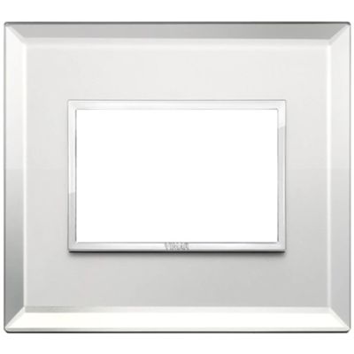 Vimar 21653.72 Eikon - ice silver 3-module plate