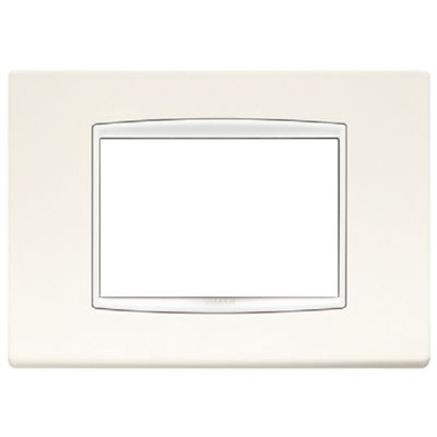 Vimar 20653.B01 Eikon - plaque de recouvrement 3 modules blanc arctique