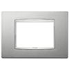Vimar 20653.C13 Eikon - placca 3 moduli argento matt