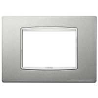 Vimar 20653.C13 Eikon - placca 3 moduli argento matt