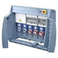 Panel cableado de obra ASC de 6 enchufes con bloque de terminales Q-BOX6