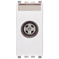 Eikon white - male TV socket