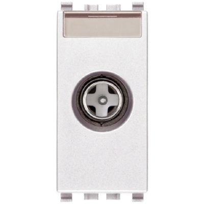 Eikon white - male TV socket