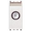 Eikon white - male pass-through TV socket