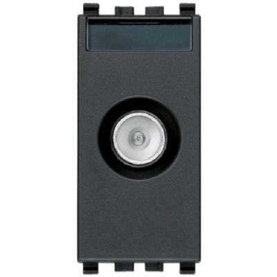 Eikon gris - prise TV pass-through mâle