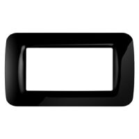 Sistema Gewiss GW22514 - Placa de tóner negro de 4 módulos