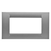Système Gewiss GW22284 - Plaque titane 4 modules