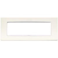 Vimar 20657.B01 Eikon - plaque de recouvrement 7 modules blanc arctique