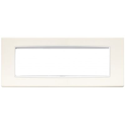 Vimar 20657.B01 Eikon - placca 7 moduli bianco artico