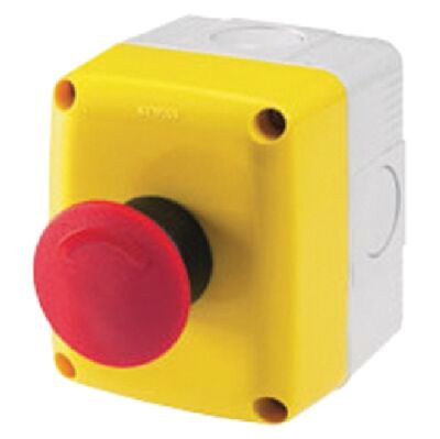 System - 1 place container for 22 appliances IP66 yellow cover