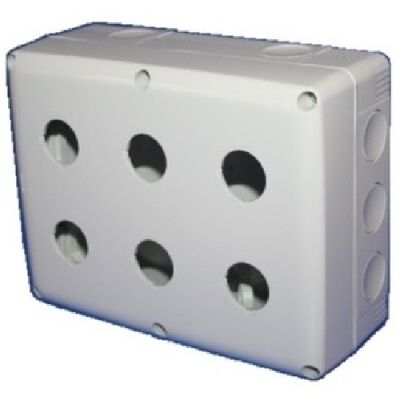 System - 6-seater container for ø 22 IP66 appliances