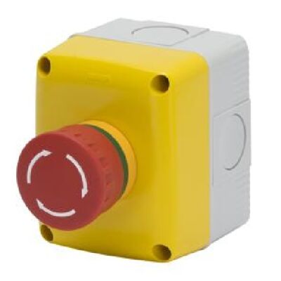 Contenedor de 1 plaza con pulsador de emergencia IP66