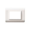 Series 44 - Technopolymer 44 plate in white RAL9010 3-place plastic