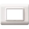 Serie 44 - placca Tecnopolimero 44 in plastica 3 posti bianco RAL9010