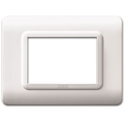 Serie 44 - placca Tecnopolimero 44 in plastica 3 posti bianco RAL9010