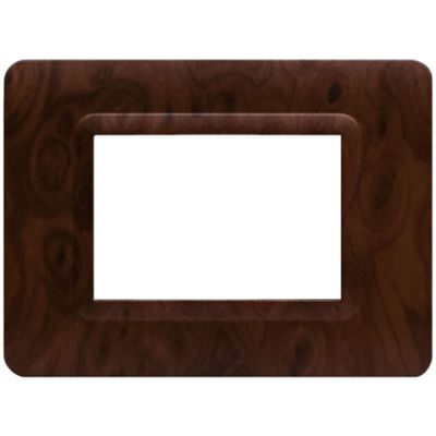 Serie 44 - placca Tecnopolimero 44 in plastica 3 posti radica opaca