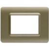 Series 44 - 44 technopolymer plate in matt champagne plastic 3 places