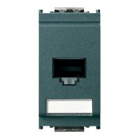 Idea Gris - Conector de transmisión de datos RJ45 Cat. 5e