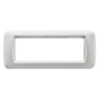Système Gewiss GW22506 - plaque 6 modules blanc nuage