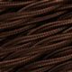 Cable trenzado seda marrón 3G2.5