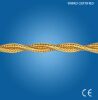 Cable trenzado de seda dorado 3G1.5