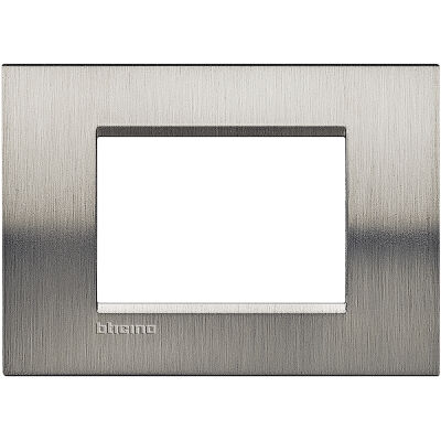 LivingLight - 3-place steel square Naturalia metal plate