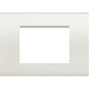 LivingLight - Placa Neutri cuadrada de 3 plazas blanca en tecnopolímero