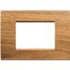 LivingLight - Assiette Essenze carrée 3 places en bois massif noyer national