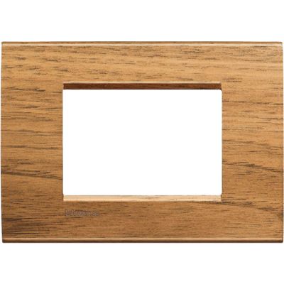 LivingLight - Plato Essenze cuadrado de 3 plazas de madera maciza de nogal nacional