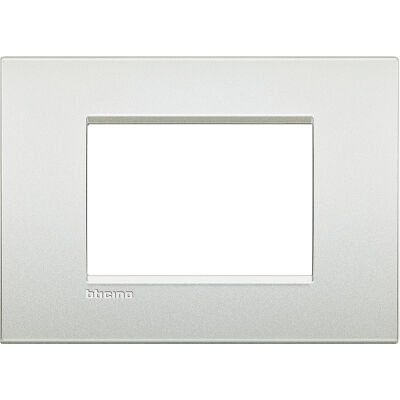 LivingLight Air - Plaque métal Neutri 3 places blanc perle