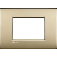 LivingLight Air - Placa de metal Lucenti de 3 plazas en oro satinado
