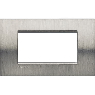 LivingLight - 4-place steel square Naturalia metal plate