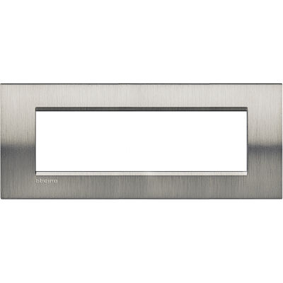 LL - cover plate 7P brushed steel