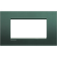 LivingLight - Placa metálica cuadrada de seda para 4 plazas de aparcamiento