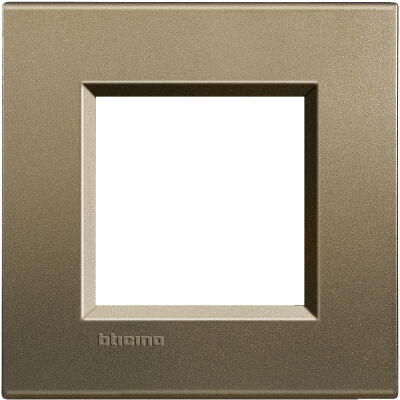 LivingLight - Silk square metal plate 2 places square