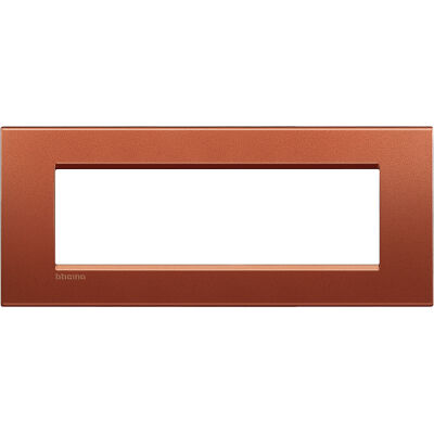 LivingLight - Silk square metal plate 7 places brick