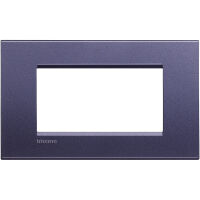 LivingLight - placca Silk quadra in metallo 4 posti club