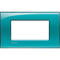 LivingLight - Deep square green 4-place technopolymer plate