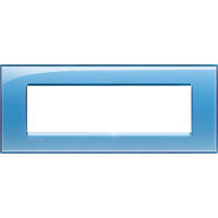 LivingLight - Deep square plate in blue technopolymer 7 places
