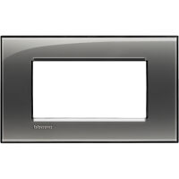 LivingLight - placa Kristall cuadrada en tecnopolímero 4 plazas London smoke
