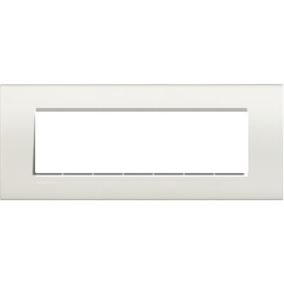 LivingLight - Assiette Neutri carrée 7 places blanche en technopolymère