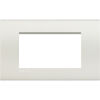 LivingLight - white 4-place square Neutri plate in technopolymer