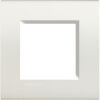 LivingLight - white 2-place square Neutri plate in technopolymer